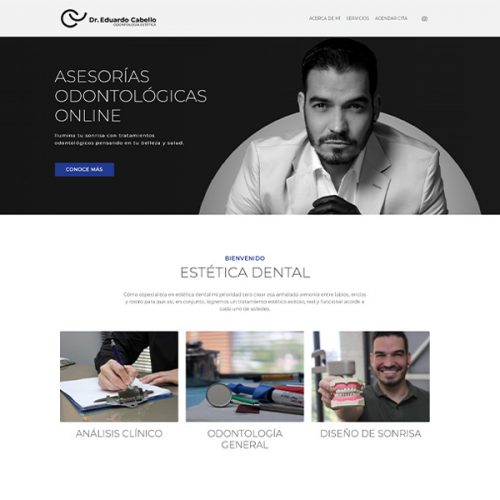 Diseño Sitio Web Dr. Eduardo Cabello