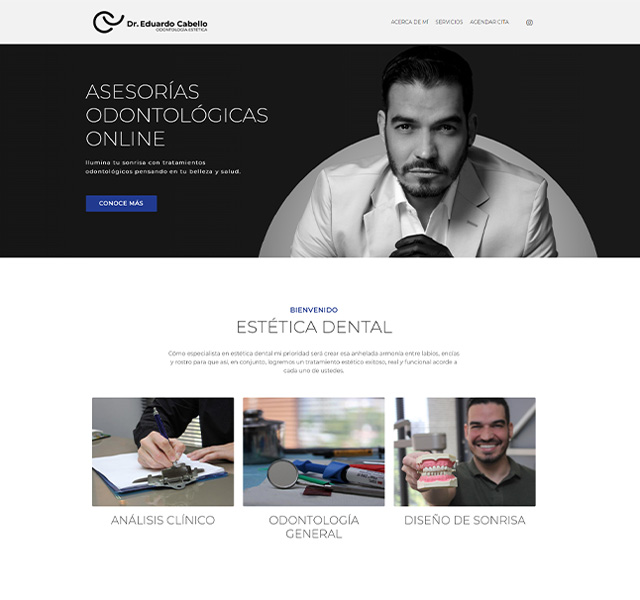 Diseño Sitio Web Dr. Eduardo Cabello