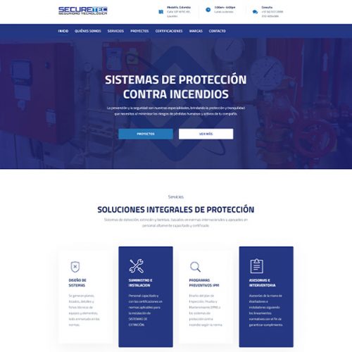 Diseño Sitio Web Securetec SAS